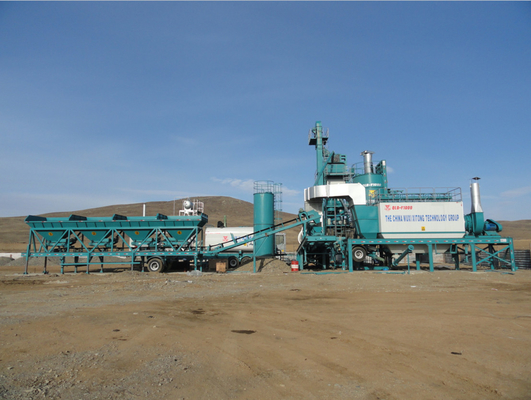 1000KG Mixer Portable Batch Plant , Bitumen Production Plant 0.5% High Weighing Accuracy